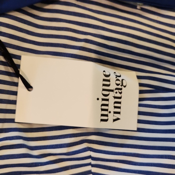 Nwt Unique Vintage Nautical style sleeveless shirt top sz small - Picture 3 of 3